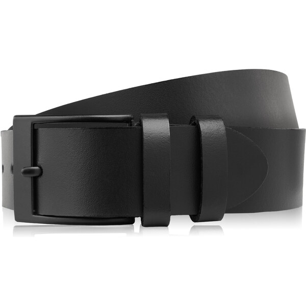 PAOLO PERUZZI Pánsky kožený opasok PG-05-BLBL-120 | čierna PG-05-BLBL 53268645