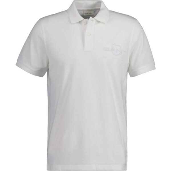 GANT Tričko striebornosivá / biela 54308347