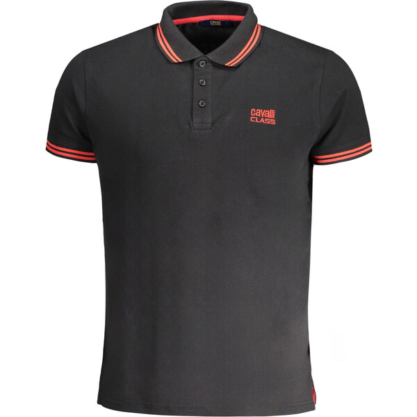 Pánske čierne polo tričko Cavalli Class 64704935