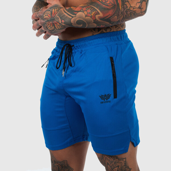 Iron Aesthetics Športové šortky Iron Aeshetics Lightning, modré 53277901