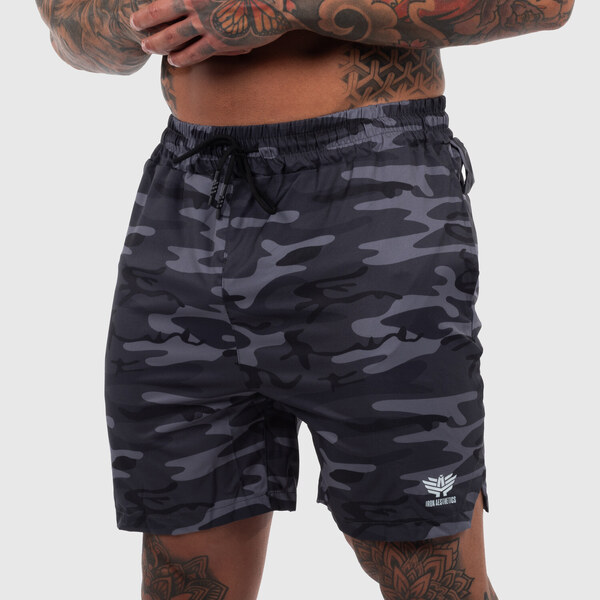 Športové šortky Iron Aesthetics Flashlight, maskáčové 53277910