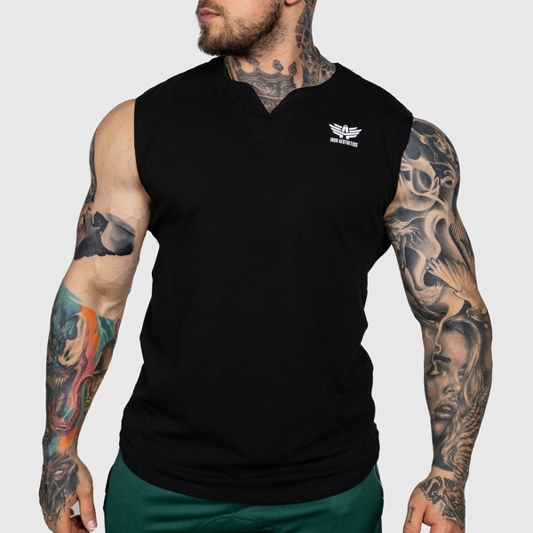 Športové tielko Iron Aesthetics Primary, čierne 53277917