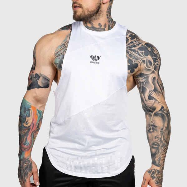 Tréningové tielko Iron Aesthetics Gym Tank, biele 53277921