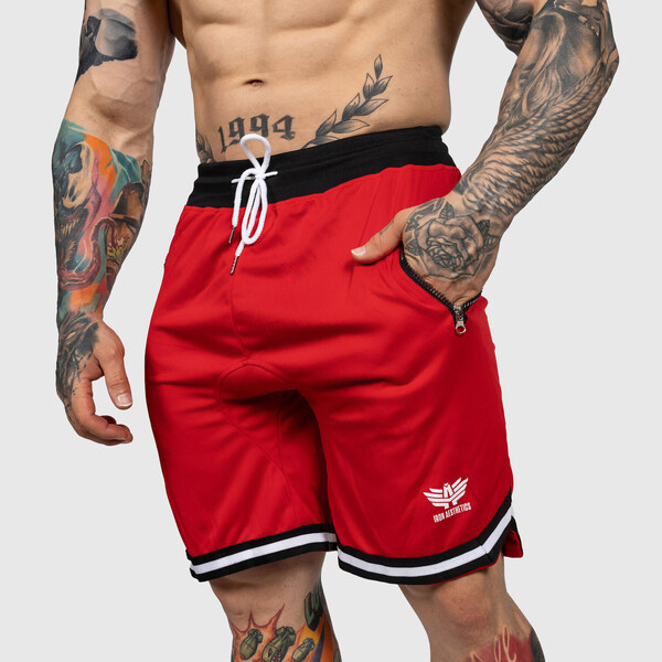 Tréningové šortky Iron Aesthetics Unleash, červené 53277924