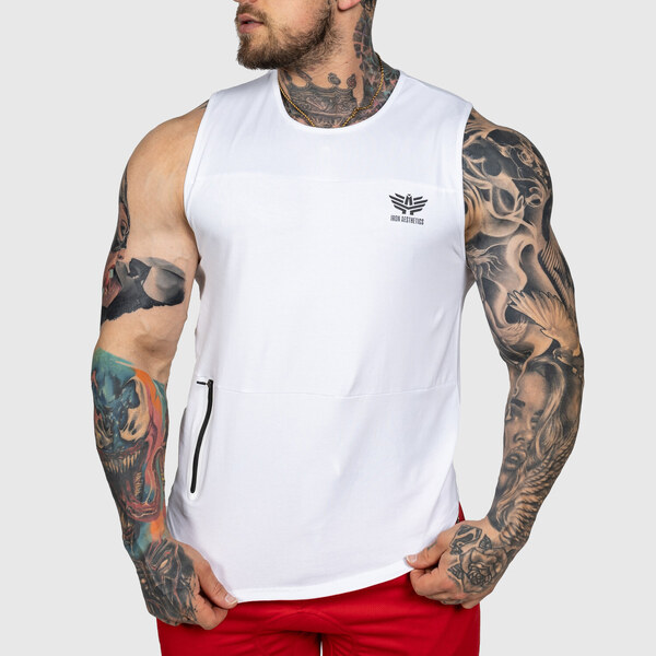 Pánske tielko Iron Aesthetics Dominator, biele 53277926