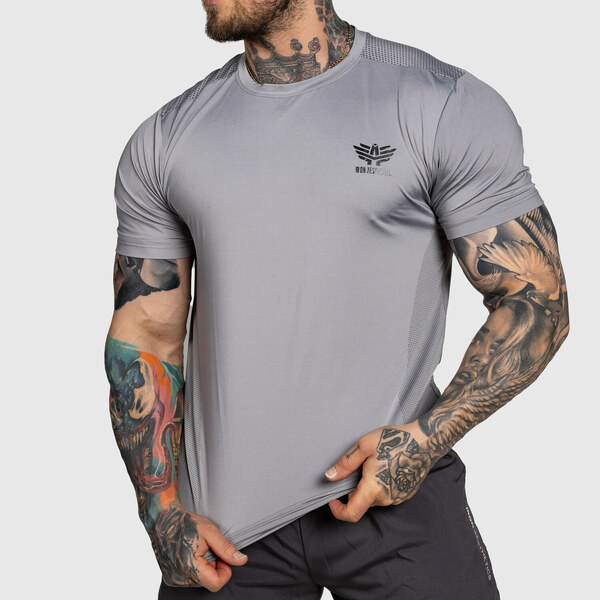 Tréningové tričko Iron Aesthetics Victory, sivé 53277934