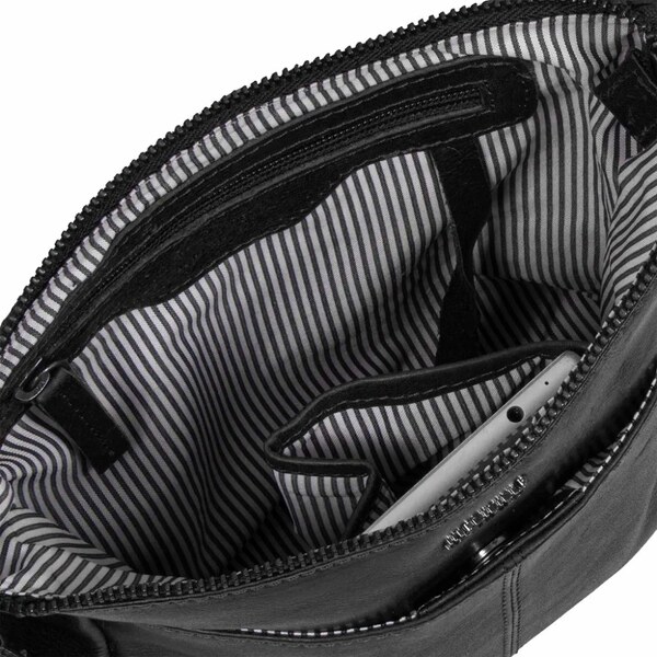 Justified Dámska kožená taška cez rameno Glorie čierna 52581545