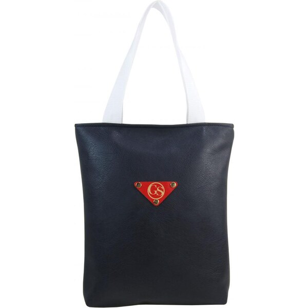 GROSSO Veľká modrá mäkká shopper dámska kabelka s látkovými ušami S211 53358559