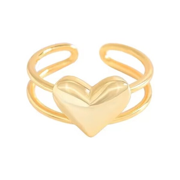 MAJYA Strieborný nastaviteľný prsteň DEVOTION pozlátený 10986 64581976