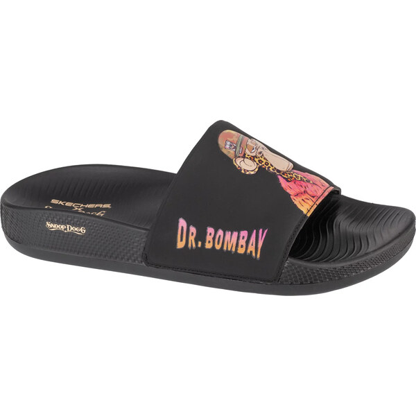Čierne pánske šľapky Skechers Snoop Dogg Hyper Slide - Dr. Bombay 53379885