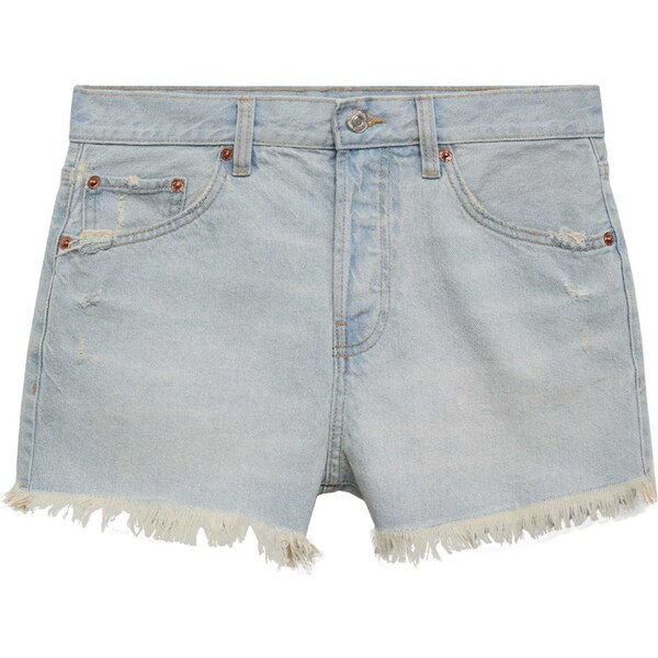 MANGO Džínsy ELENA svetlomodrá 54360175