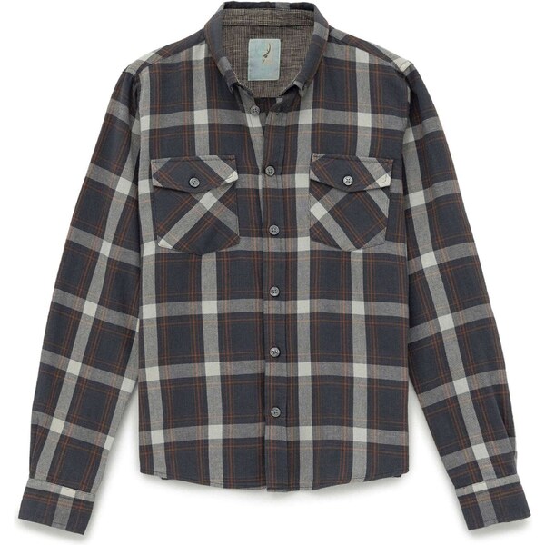 By Diess Collection Košeľa hnedá / antracitová / biela 54346403