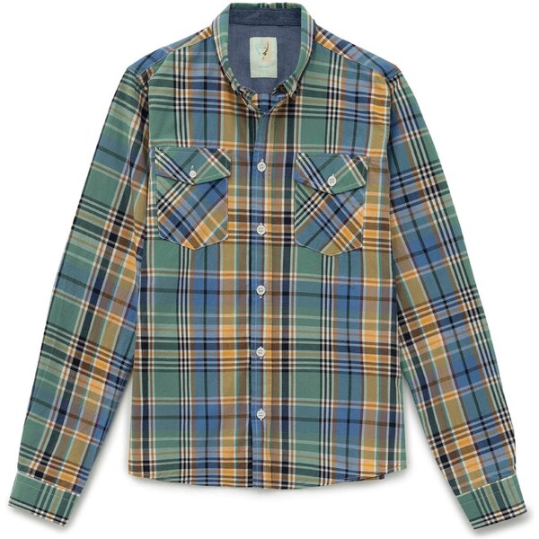 By Diess Collection Košeľa modrá / tyrkysová / okrová / zelená / 54350213