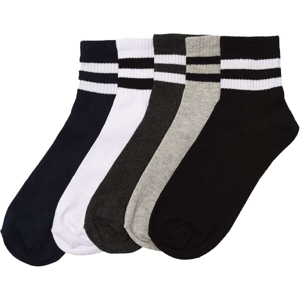 Trendyol Ponožky antracitová / sivá melírovaná / čierna / biela 66621570