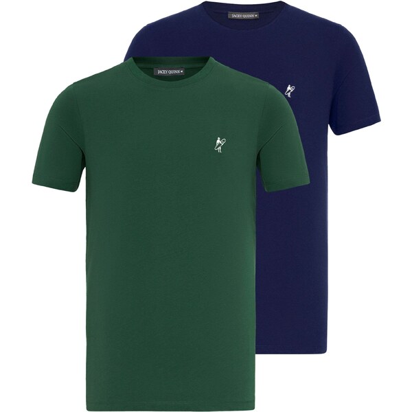 Jacey Quinn Tričko námornícka modrá / zelená / biela 54359985