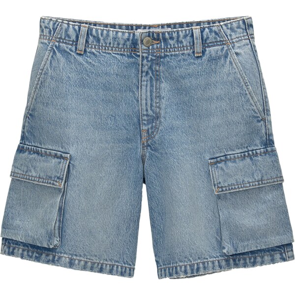 Pull&Bear Rifľové kapsáče modrá denim 54370246