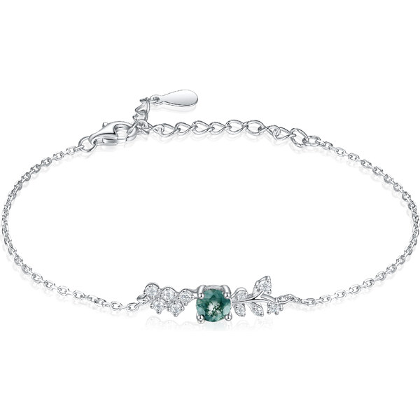 Olivie Strieborný náramok MACHOVÝ ACHÁT 8908 53448667