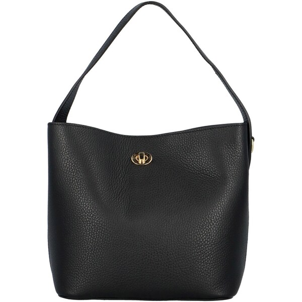 Delami Vera Pelle Dámska kožená kabelka na rameno čierna - Delami 53608932