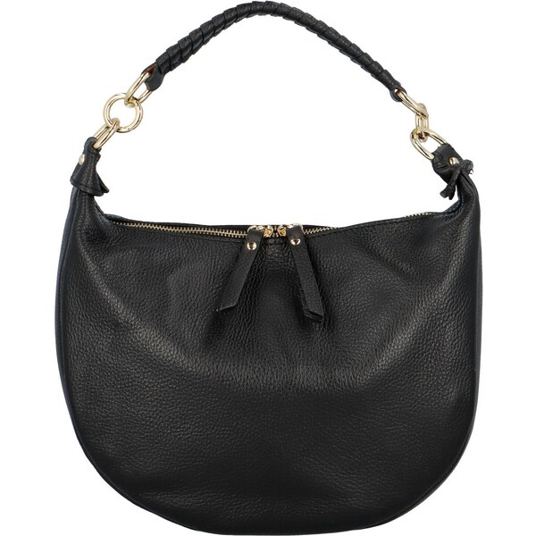 Delami Vera Pelle Dámska kožená kabelka na rameno čierna - Delami Wera 53478363