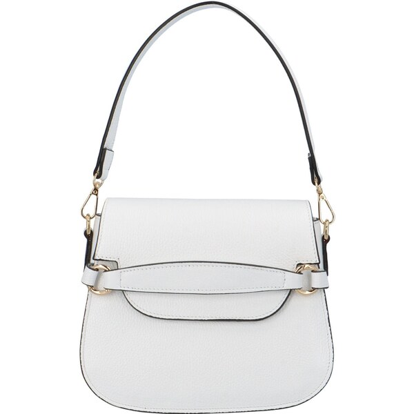 Delami Vera Pelle Dámska kožená kabelka na rameno biela - Delami Fexta 53496448
