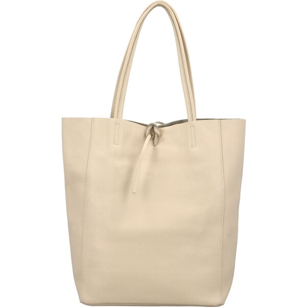 Delami Vera Pelle Dámska kožená kabelka cez rameno krémová - Delami 53478369