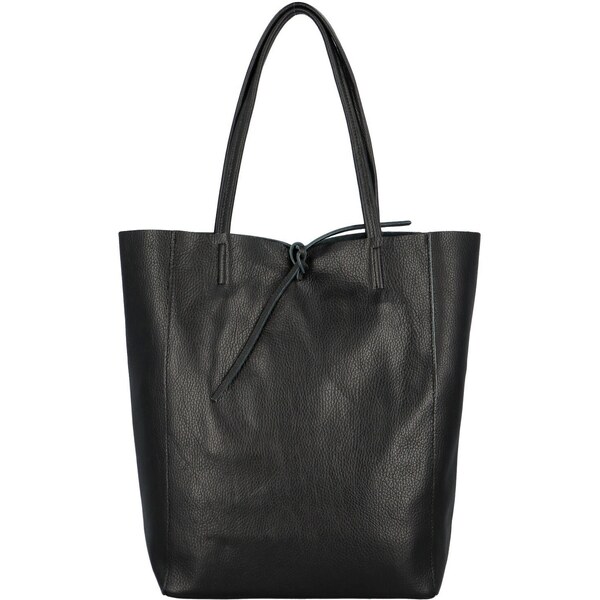 Dámska kožená kabelka cez rameno čierna - Delami Vera Pelle Oriane 53478366