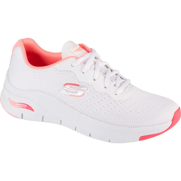 Bielo-koralové dámske tenisky Skechers Arch Fit - Infinity Cool 149722 53447970