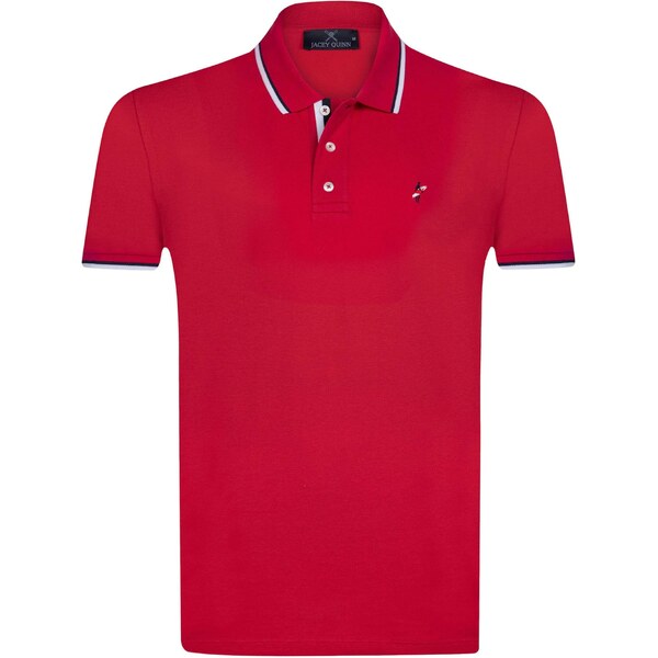 Jacey Quinn Tričko červená / čierna / biela 54338628