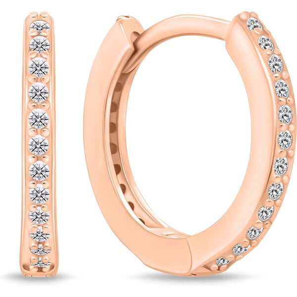 Brilio Silver Trblietavé bronzové náušnice kruhy EA159R 1,4 cm 66804062