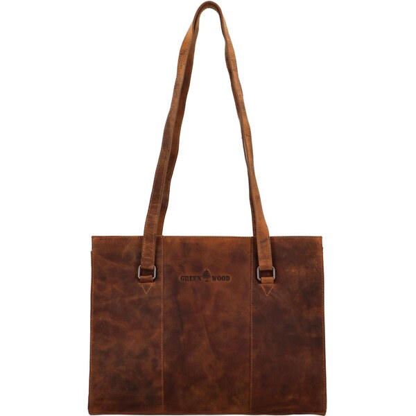 Dámska kožená kabelka cez rameno camel - Greenwood Bilomy Camel 60645182