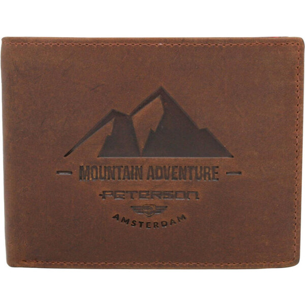 Pánska kožená peňaženka Peterson hnedá KZ50246 62179679