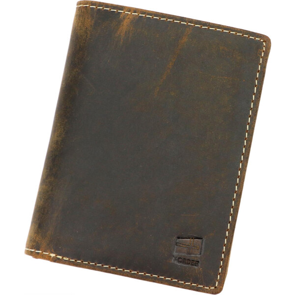 Pánska kožená peňaženka Nordee hnedá KZ49410 62179724