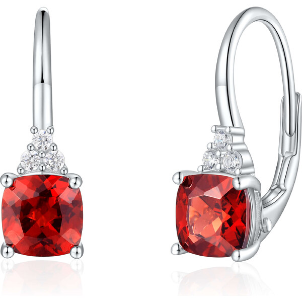 Olivie Strieborné náušnice PRÍRODNÝ GRANÁT 8936 53490251