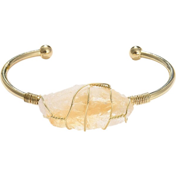 SOHI Náramok Anamika piesková / zlatá 54344085