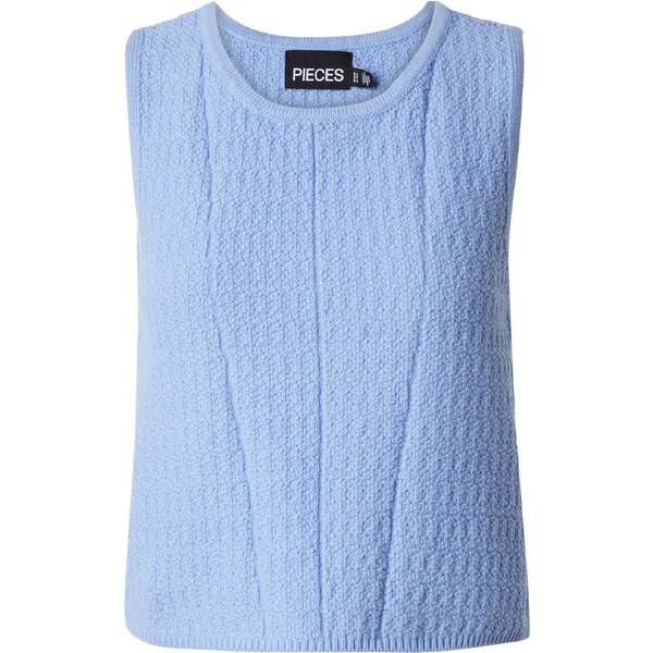 PIECES Vyšívaný top PCKENNA svetlomodrá 54373003