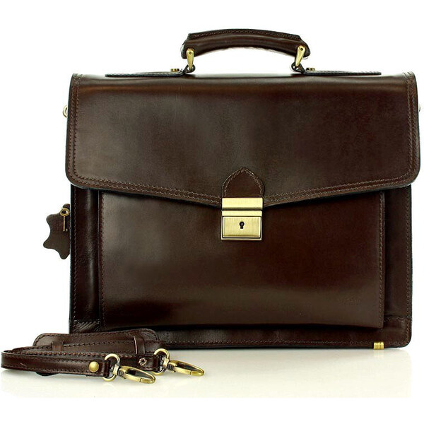 Mazzini Business MARCO MAZZINI Pánska kožená aktovka LORIS | 53499291