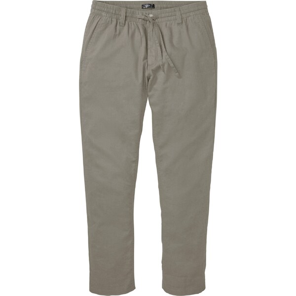 bonprix Chino nohavice, Regular Fit, s plátnom, rovné, farba šedá 53554468