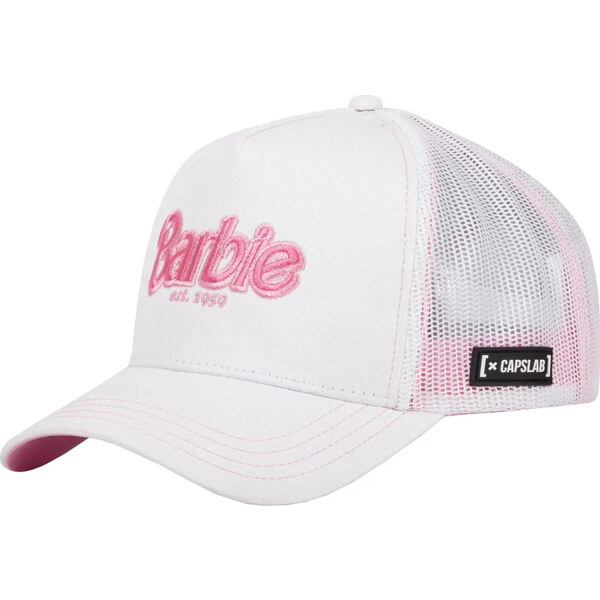 BASIC Biela dámska šiltovka Capslab Trucker Barbie Cap CL-BA1-2-CT 53574581
