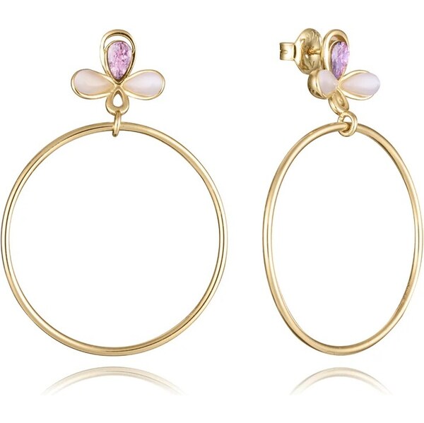 Viceroy Elegantné pozlátené náušnice so zirkónmi Trend 13198E100-39 66581404