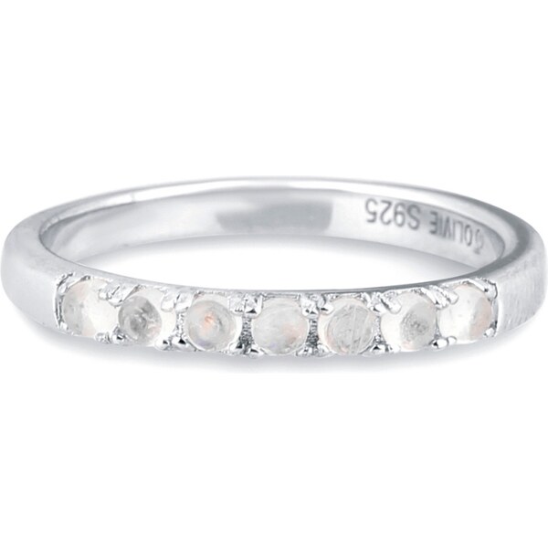 Olivie Strieborný prsteň MESAČNÝ KAMEŇ 7237 37665722