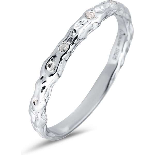 Olivie Strieborný prsteň KÔRA STROMU 7622 44660443