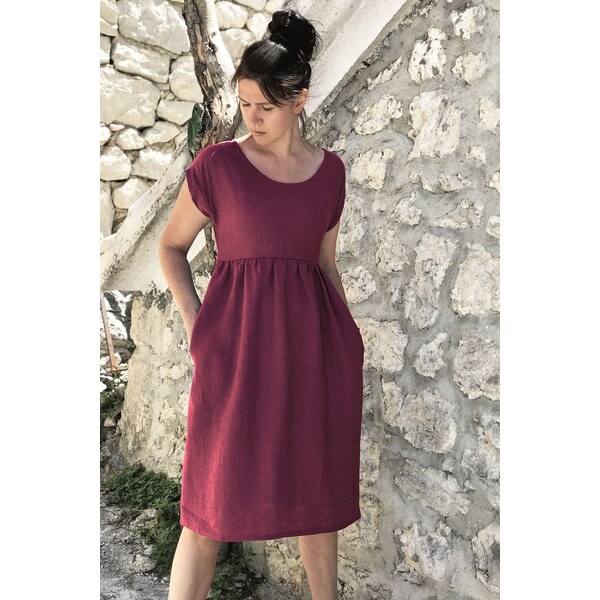 České lanové šaty Lotika midi délka Premium quality 36820333