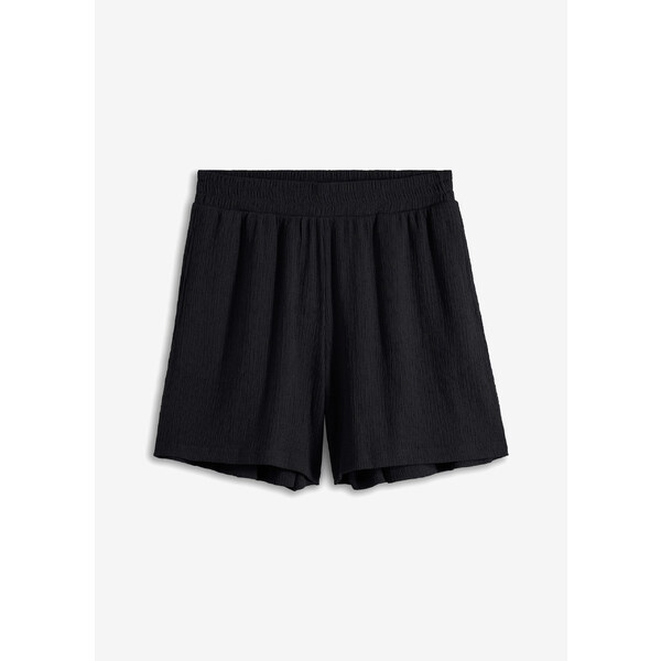 bonprix Šortky bez zapínania s vysokým pásom, zo štruktúrového 53691476