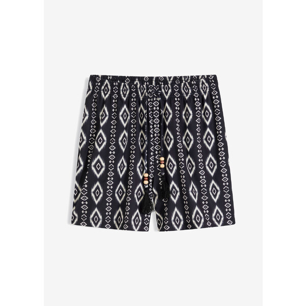 bonprix Šortky, potlačené, farba čierna 53691843