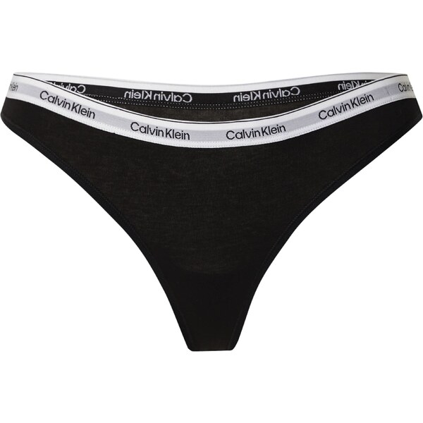 Calvin Klein Underwear Tangá čierna / biela 58412076