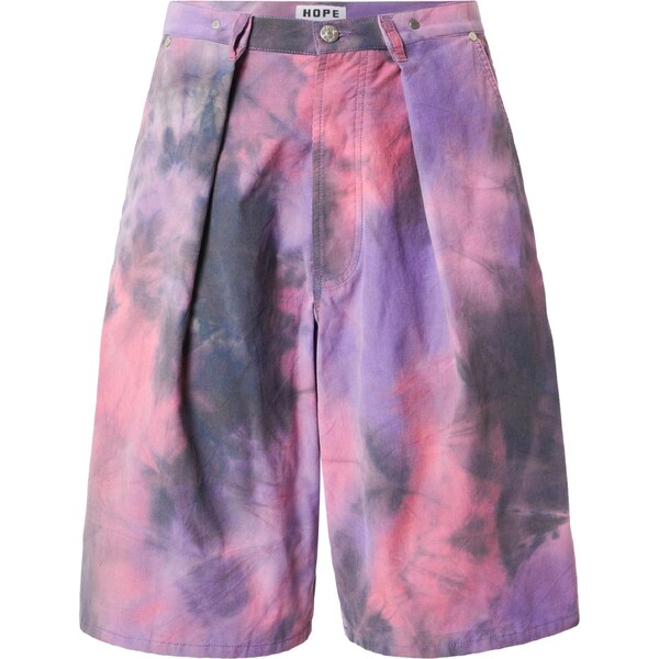 HOPE Plisované nohavice JUMP zafírová / levanduľová / svetloružová 54374447