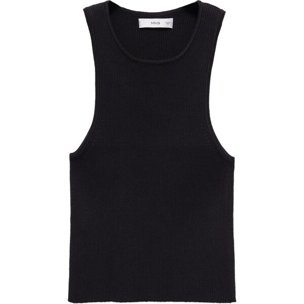 MANGO Vyšívaný top ORWELL čierna 54358342