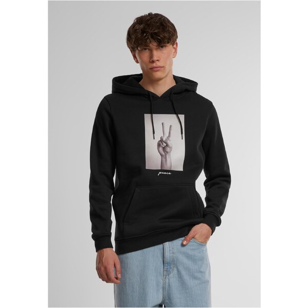 Mister Tee Peace Sign with Hood Black 50676964