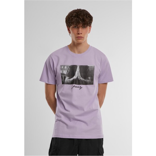 Mister Tee Mens Pray T-Shirt - Purple 50664280