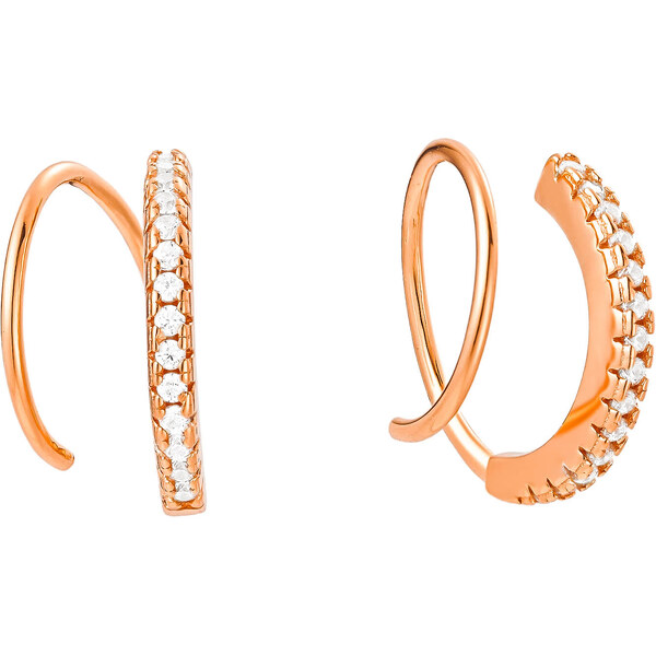 Olivie Strieborné náušnice ŠPIRÁLA ROSE 8951 53780143